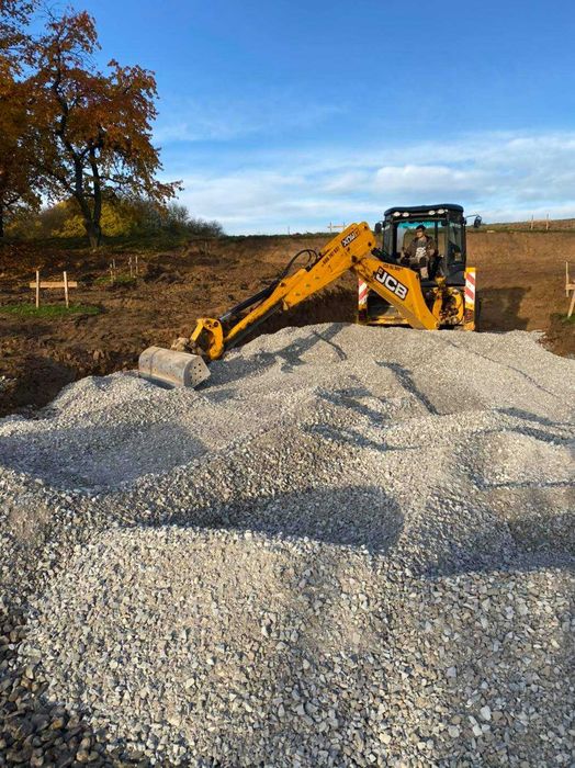 Usługi koparką roboty ziemne wyburzenia wykopy koparka JCB Kraków