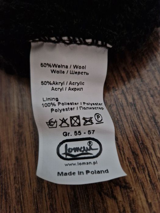 Czapka 50% wełny