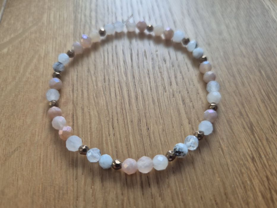 Bransoletka handmade na lato kamienie naturalne