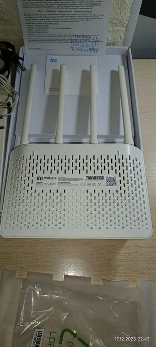 Роутер WiFi Xiaomi AC1200  5 і 2.4 Ггц+кабель для повебанка