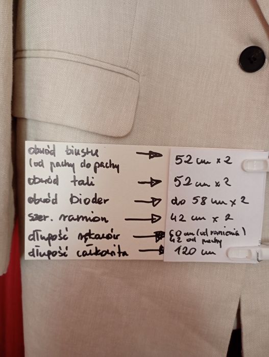H&M Lniana marynarka beżowa nowa size M