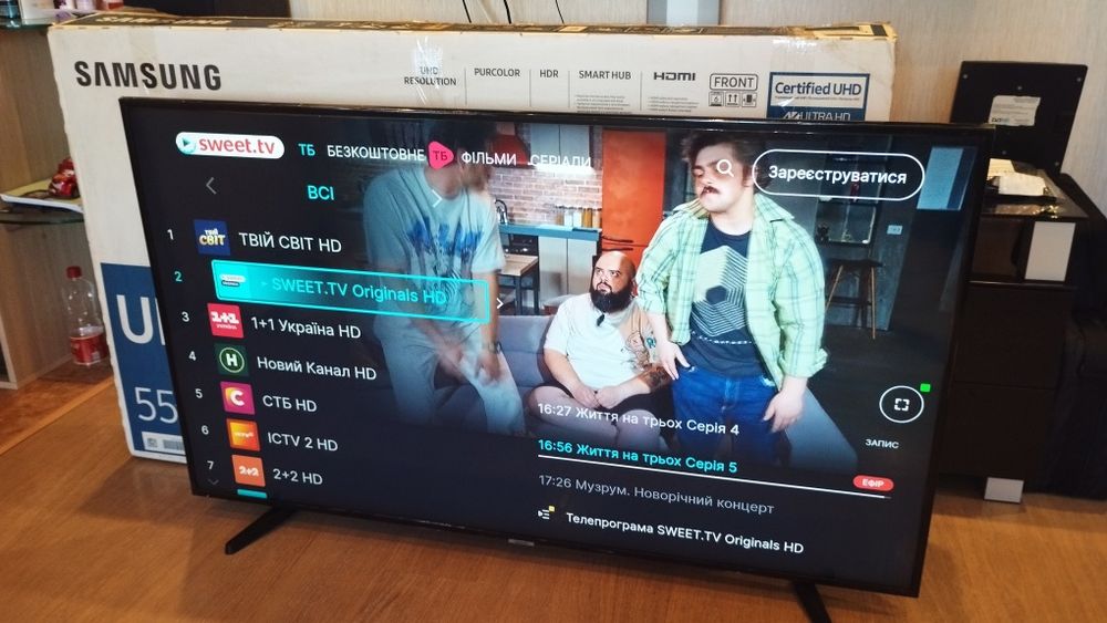 4K UHD телевизор Samsung 55"