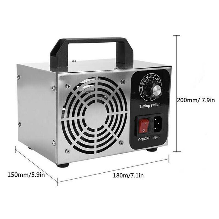 Maquina esterilizador bacterias gerador de ozono carro automovel casa