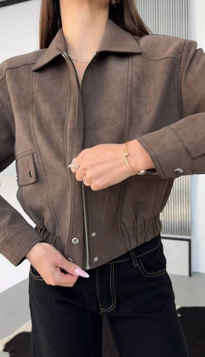 Косуха-бомбер екошкіра