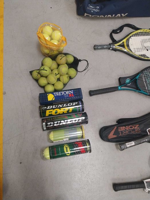 Pack 5 raquetes Ténis (Saco Transporte e bolas)