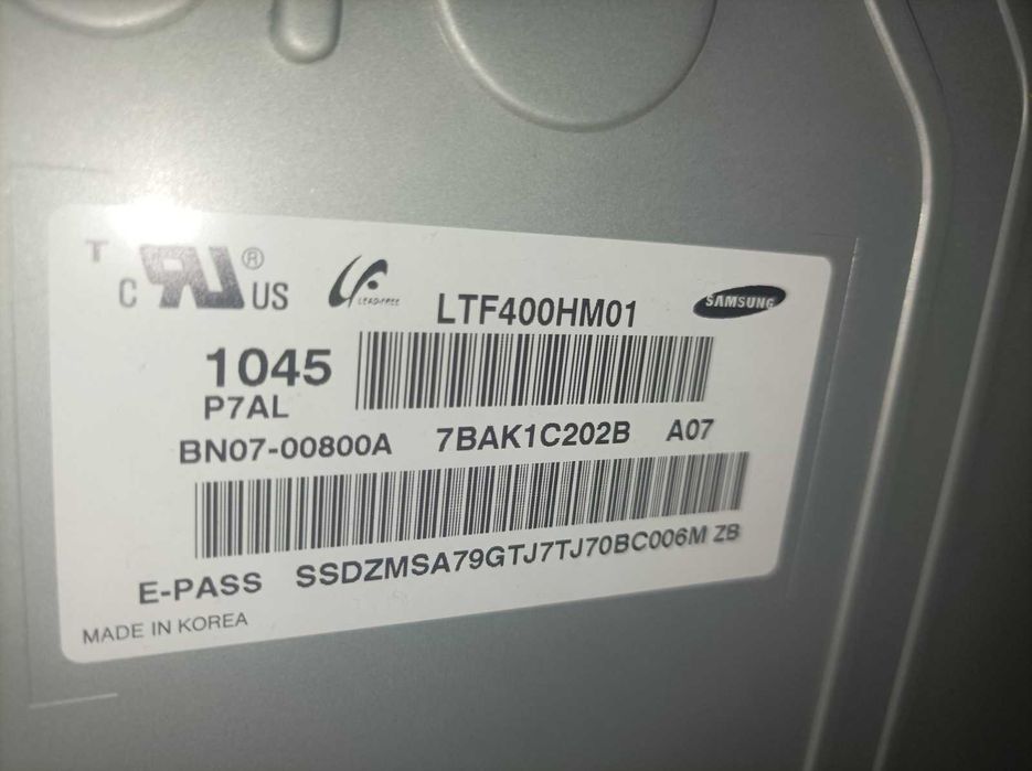 Samsung LE40C530F1W---розбiр битого