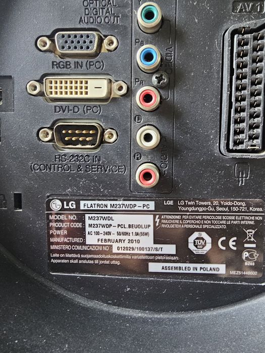 Telewizor i  monitor LG