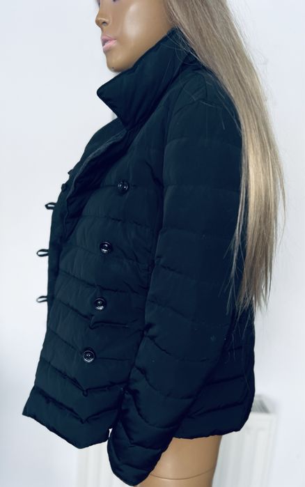 Massimo Dutti kurtka puchowa M 38 czarna puch naturalny zimowa