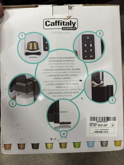 Кавомашина капсульна Caffitaly S22 Bianca Red/Black (Caffitaly)