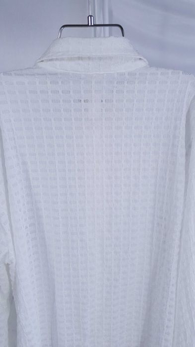 Koszula Damska Biała Oversize Teksturowana Casual Missguided S 36