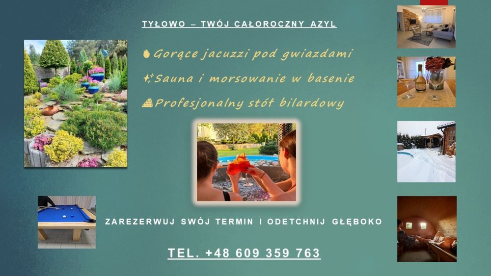 Komfortowy domu całorocznym - sauna, jacuzzi, bilard