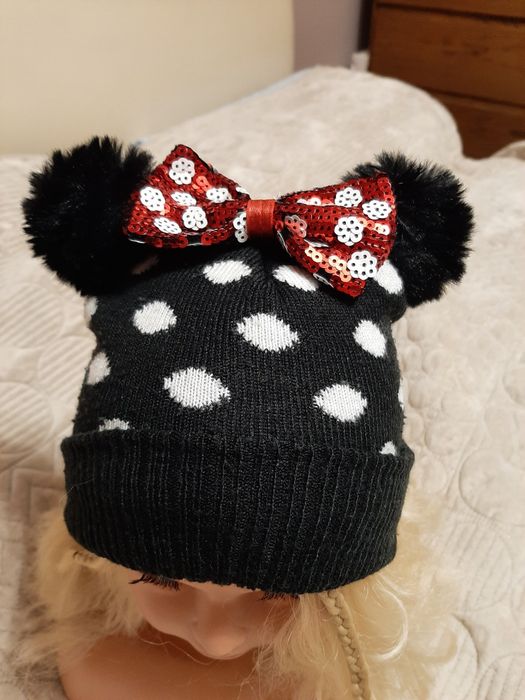 Czapka czapeczka zimowa myszka miki Primark