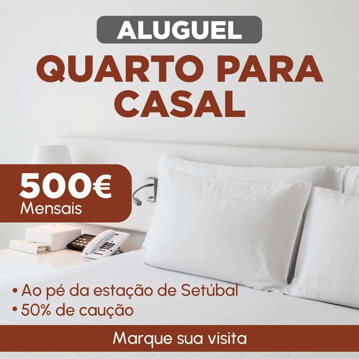 Quarto para casal em Setúbal – Excelente localização!