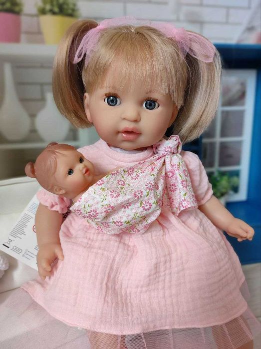 Лялька з пупсом Alex con Bebe Nines Нінес 40 см 4033 Box закр очі