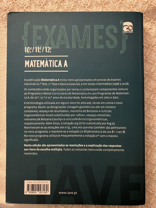 Livro de preparacao exame de matenatica IAVE