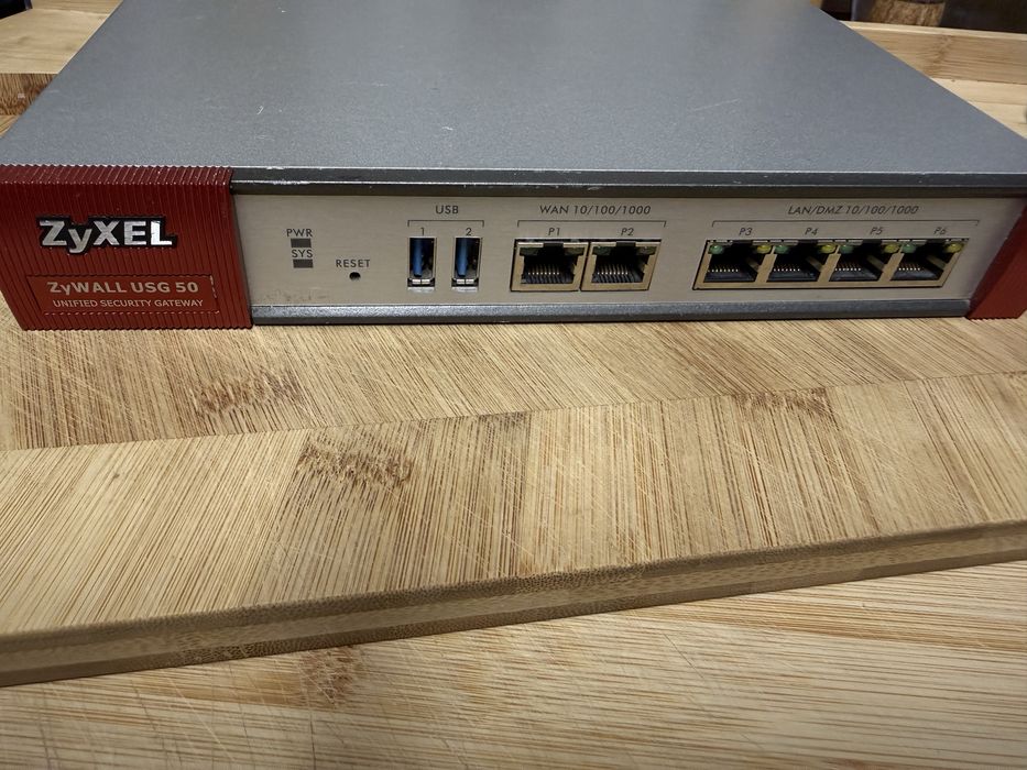 ZyXEL ZyWALL USG 50 | Firewall VPN | Gigabit | Bez zasilacza