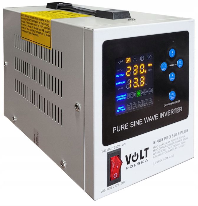 ДБЖ VOLT Polska SINUS Pro 850E Plus 12/230v (500/850w) LiFePO4