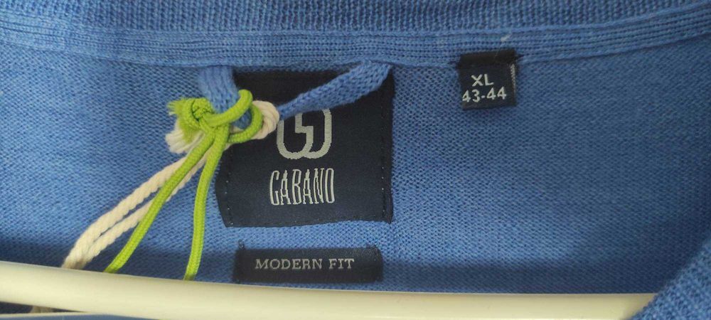 SWETER z MERYNOSA Gabano Merino Crew Neck Mid | Niebieski XL 43-44