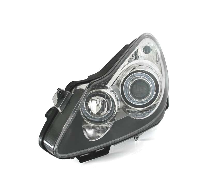 FARÓIS OPEL CORSA D 06-10 ANGEL EYES FUNDO PRETO
