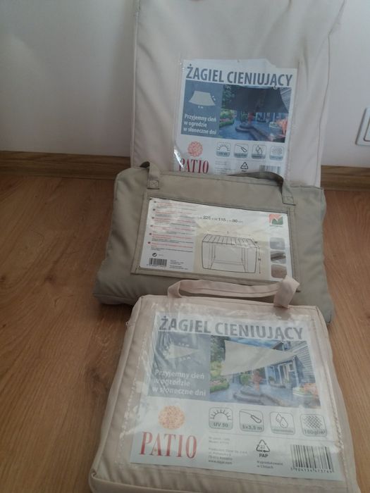 Żagiel i pokrowiec ochronny na stół