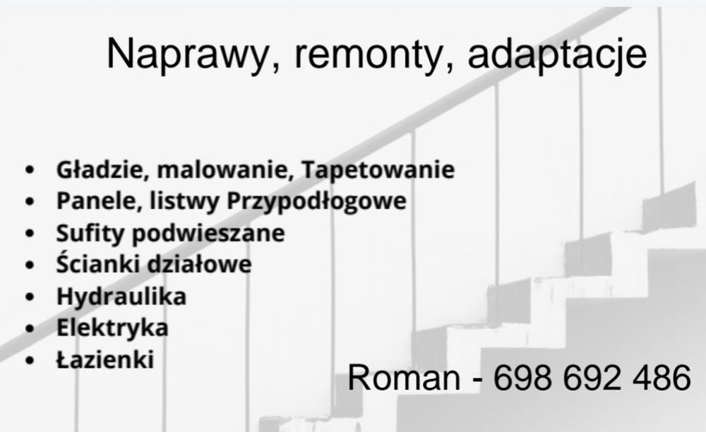 Złota rączka - naprawy, malowanie, remonty mieszkań
