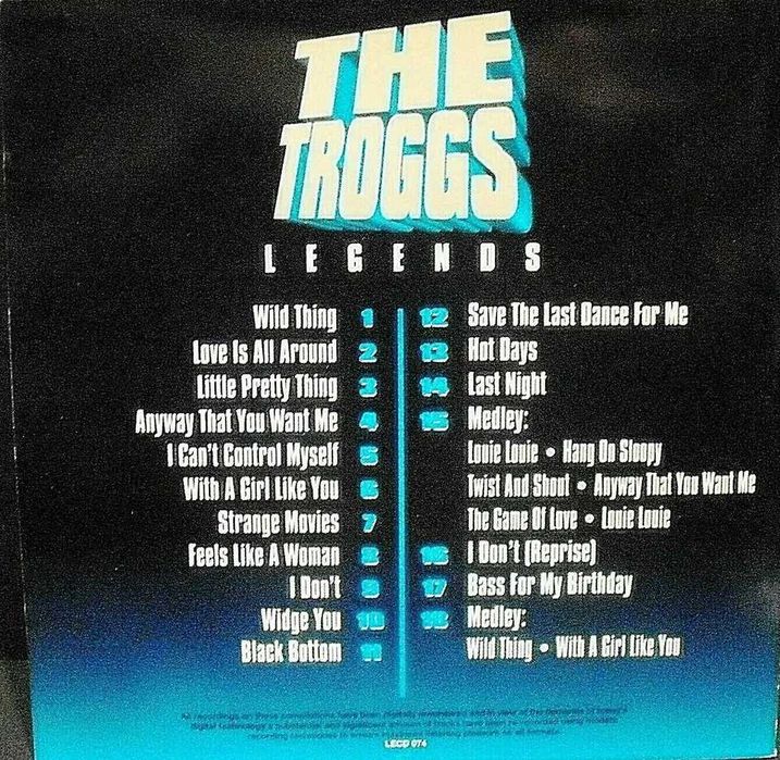 The Troggs - Legends - CD - 1994 - Leco 074