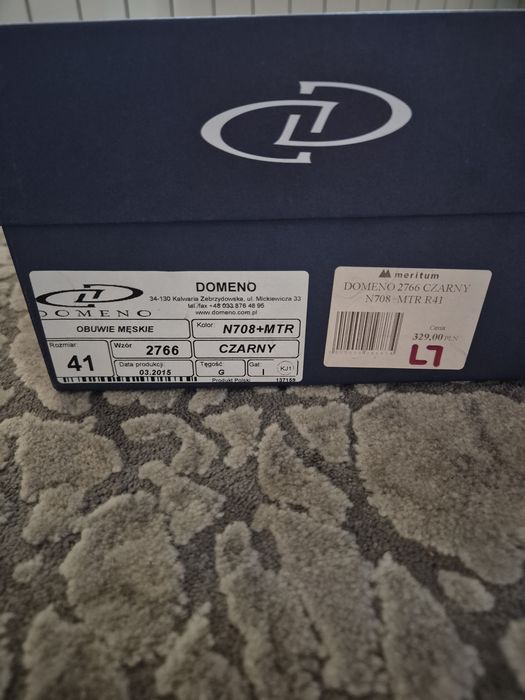 Buty  męskie skórzane Domeno 41