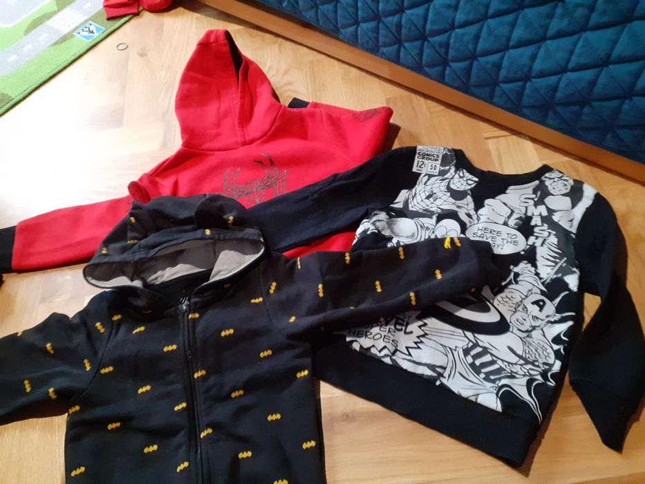 Paka bluza koszulka kombinezon Spiderman batman Ameryka Thor iron 3-4l