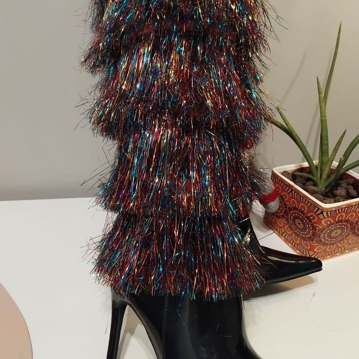 Kozaki Nasty Gal frędzle 36 23cm