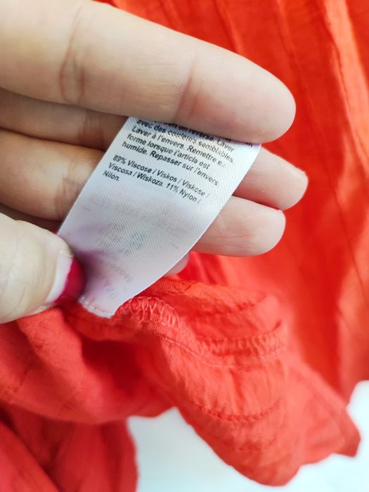 Cudna koralowa koszula lato XXL wiskoza plus size