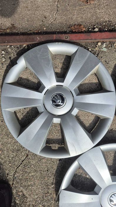 Oryginalne kołpaki SKODA 3 szt. | OEM Srebrne