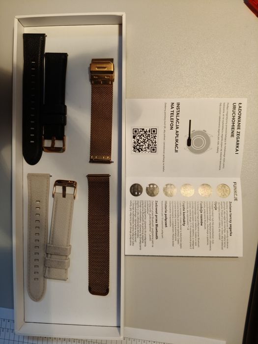 Smartwatch damski i męski czarny i różowy