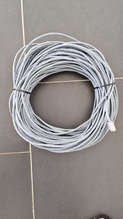 Cabo de rede 50 Metros CAT6 - Cravado e testado!