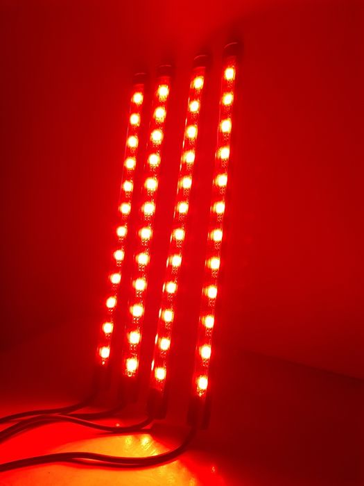 Oświetlenie wnętrza pojazdu listwy ledowe 4x12 led  bluetooth