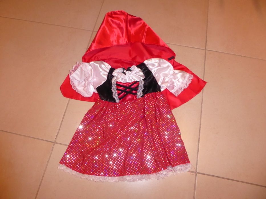 Vestidos de Carnaval (CAPUCHINHO; MINI ; CINDERELA) dos 2 aos 5 anos