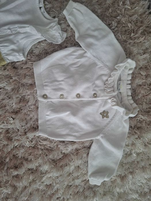 Sukienka sweterek chrzest okoliczmość 68