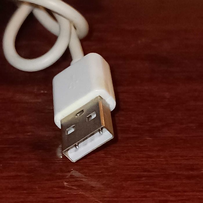 Kabel przewód mini USB – USB A biały, długość 80 cm