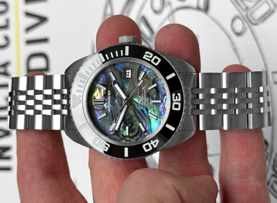 Чоловічий механічний годинник Aragon EVO NH35 44 мм Ceramic Sapphire 500 MТ