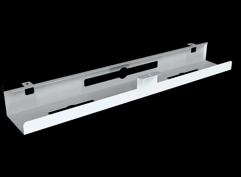 Metalowy organizer do kabli pod biurko