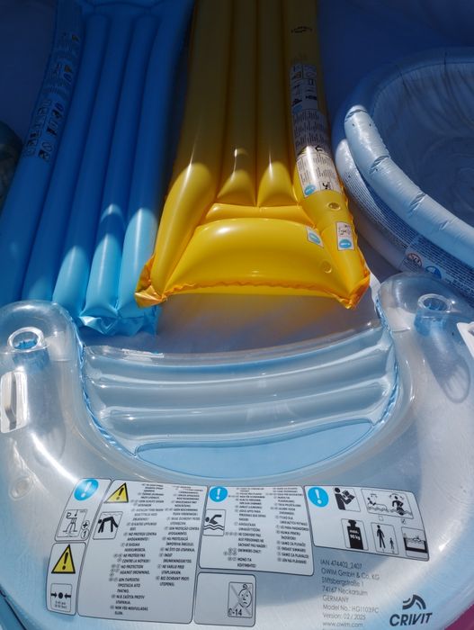 Pastilhas 5 em 1 para piscina e 5 colchões de piscina