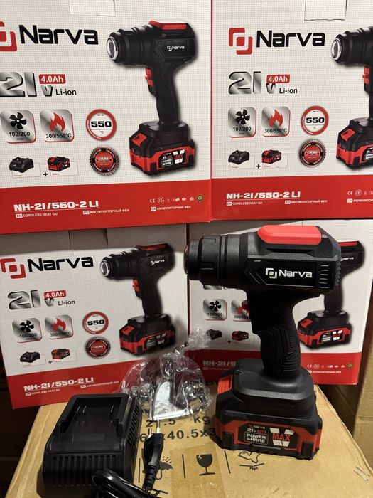 Акумуляторний фен NARVA NH-21/550-2 LI