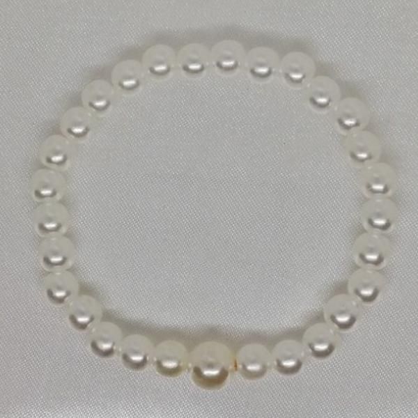 Pulseira Clássica Branca n°4/6 - Ref.:pecb4639