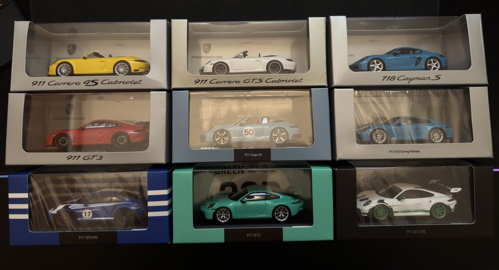 Modele Porsche 9szt. - Minichamps/Spark 1:43