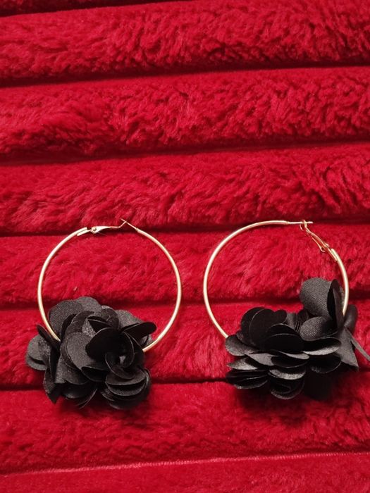 Kolczyki koła w kolorze złotym