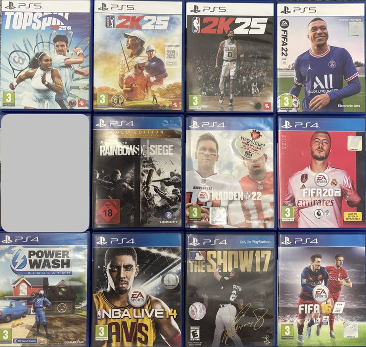 Ігри до PS1 / PS2 / PS3 / PS4 / PS5