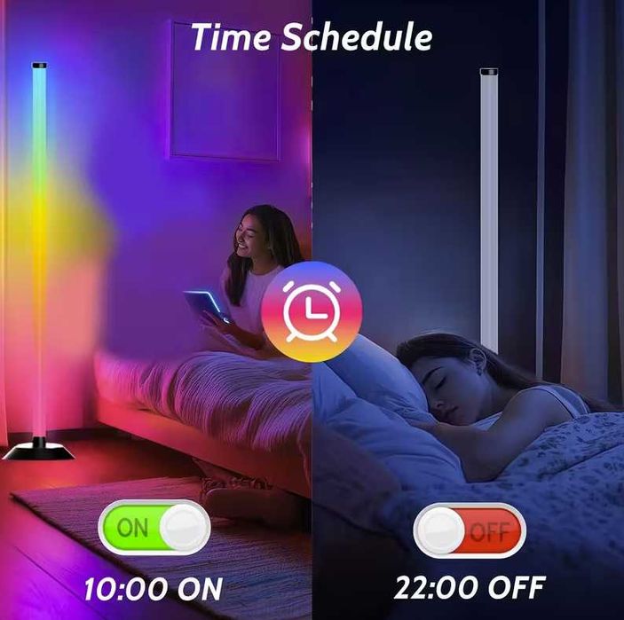 Кутова Підлогова Лампа - Розумна RGB IC LED