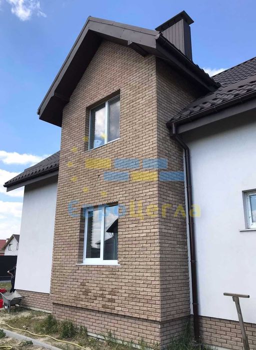 Фасадна облицювальна плитка рвана скала, цокольна плитка ЄВРОЦЕГЛА