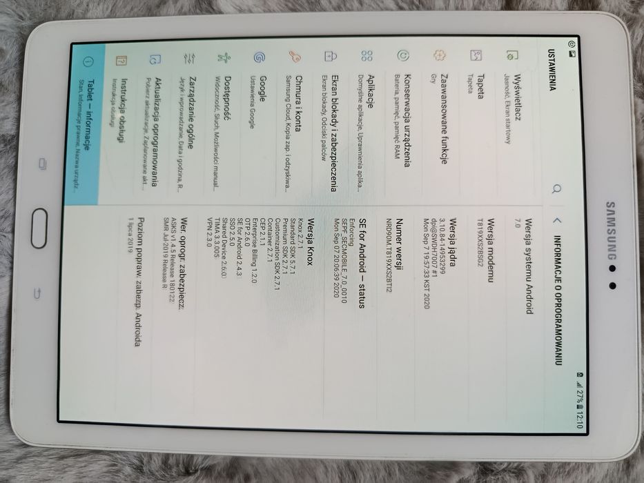Tablet Samsung. Stan idealny