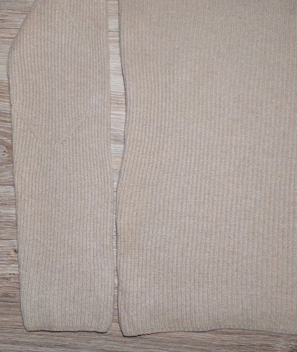Sweter 100% kaszmir kawa z mlekiem beżowy