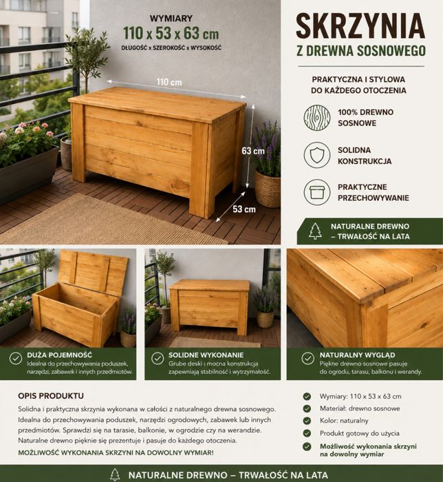 Skrzyniaogrodowa na wymiar